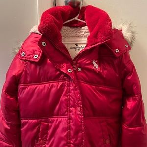 Abercrombie girl puffer jacket size 7-8